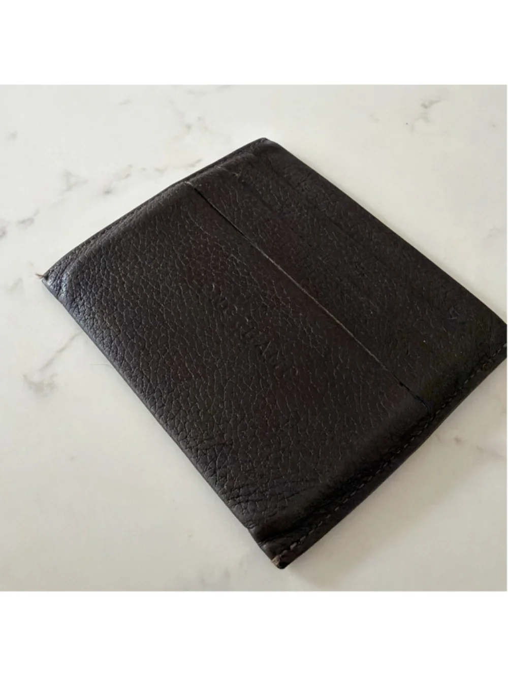 Longchamp Le Foulonne Leather Card Case In Brown